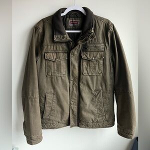 Levi's Brown Green Trucker Jacket Men's size Medium